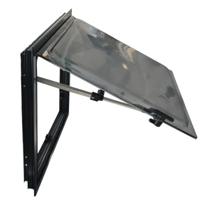 Double-Layer Louver Flip Window Aluminum Frame with Sunshade and Insect Screen for RV