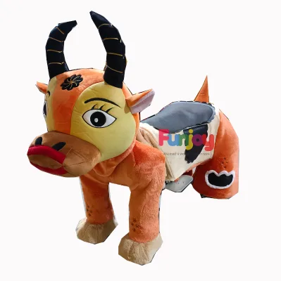 Outdoor Coin Operated Games to Delight Motorized Plush Riding Animals for Kids
