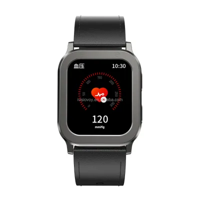 Health Smart Watch 1.5 Inch Screen Leather Square Call Air Pump Blood Pressure Body Temperature Blood Oxygen Sleep Monitoring