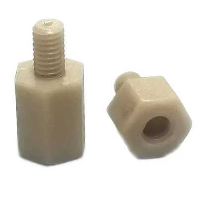 High Precision PEEK Plastic Plugs for Machinery  Male to Female PEEK Standoff Spacer Plastic Pcb Standoff Spacer Supports