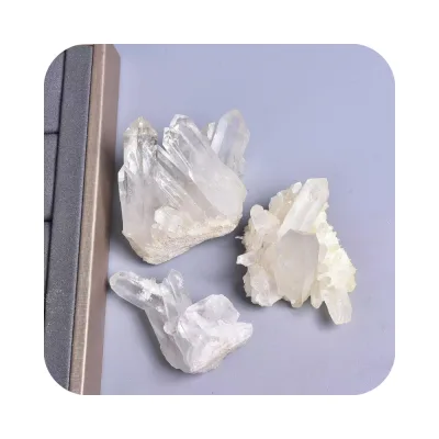 2024 Best Selling Natural Healing Energy Stone White Crystal Mineral Specimen Clear Quartz Clusters for Home Fensghui Decorate