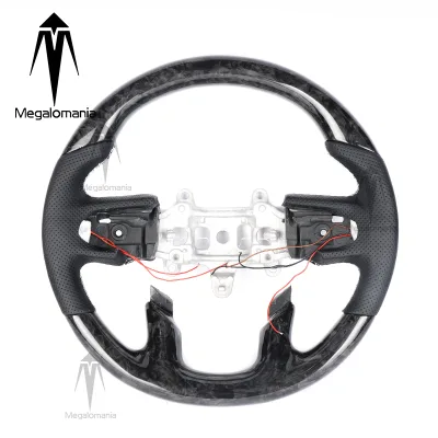 Fit for Dodge Charger Challenger Chargersrt Challengersrt SRT RAM LED Carbon Fiber Steering Wheel