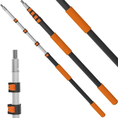 Multi-length Adjustable Aluminum Extension Rod, Telescopic Long Handle Fruit Picking Extension Pole