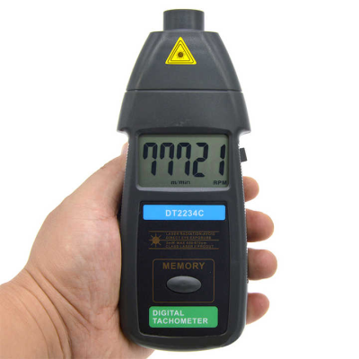 Td2234c Digital Laser Photo Tachometer Non Contact Rpm Tach Digital Laser Tachometer