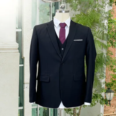 Men Casual Spring 3 Pieces Classic Blazers Suit Sets Men Business Blazer Pant Vest Autumn Men Wedding Party Business Lawyer Bank