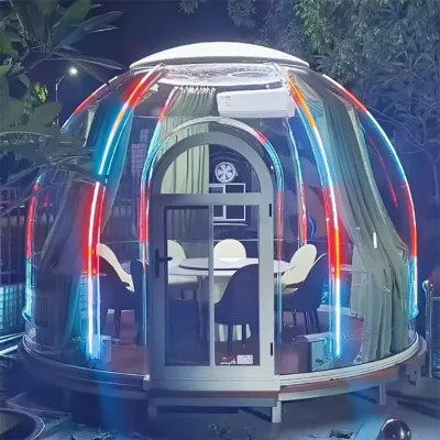 All Weather Eco Friendly PC Transparent Igloo Starry Sky Room Tiny Bubble House