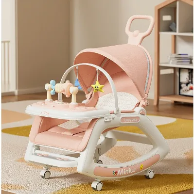 Multi-functional Baby Rocking Chair 0-36 Months Baby Chair Can Sit and Lie Down Rocking Chair with Music Tray