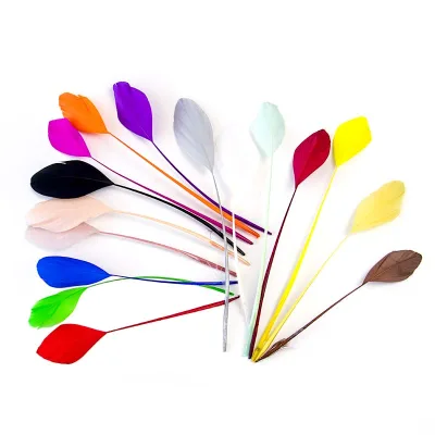 Colored Goose Feather Jewelry Earring Decoration Plumes 15-20cm/6-8 Inch Swan Feathers for Crafts 50pcs/pack