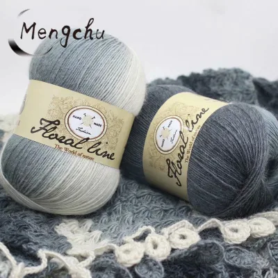 Free Sample Multi Color Soft Wool Yarn for Knitting Soft Mohair Knit Wool Yarn DIY Scarf Crochet Thread Supplies