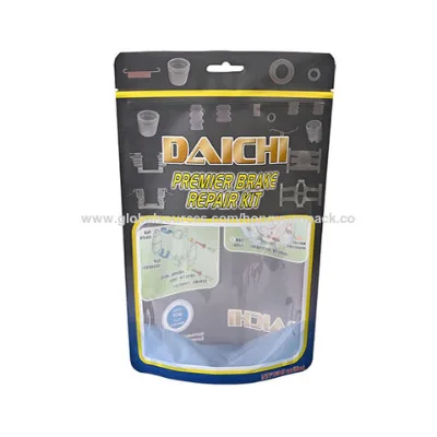 Custom design reusable aluminum foil doypack stand up pouches ziplock mylar bags for food packaging with rectangle window