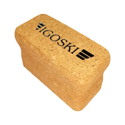 IGOSKI Cork-Based Ski Waxing Block for Buffing Polishing Pressure-Applying Ski Maintenance (Made in China)