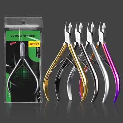 Wholesale High Quality Steel Cuticle Manicure Stainless Steel Black Nail Scissors Manicure Nipper Nail Art Dead Skin Clipping