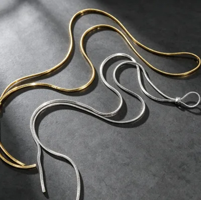 Classic Copper Link Necklace Versatile Fine Jewelry Necklaces Y Shape Trending Fashion Accessories in 2026 ALN26030057