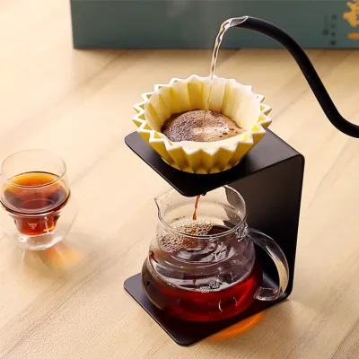 NEW Pour Over Cup Metal Coffee Filter Display Stand Rack Coffee Dripper Stand