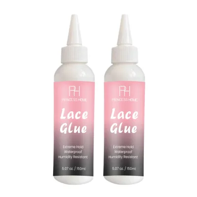 Low Moq Custom logo 150g Clear & White Waterproof Lace Glue Wig Adhesive Ultra Hold Glue for Lace Wig Toupee