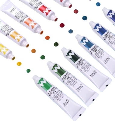 Bview Art Supplies 12 ml 12 Colors 18 Colors 24 Colors Student Water Color Set for Student Watercolor Painting