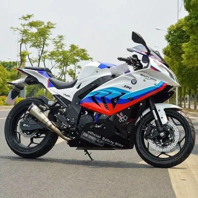 Kawasaki Double Cylinder Water-Cooled Sports Car 400cc Street Race Vehicle Ninja Motorcycle Spring Breeze SR250 Electric Fuel