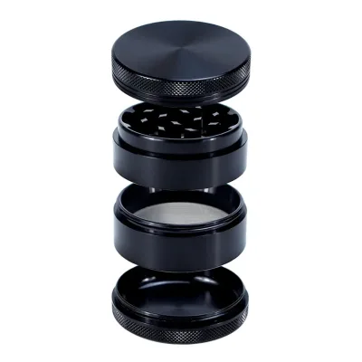Custom Powerful Magnetic Printed Herb Grinder Container Stainless Steel 4 Piece Metal 3 Inch Zinc alloy Tobacco Herb Grinder