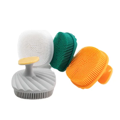Silicone Pet Bath Massage Brush for Dogs Cats Pet Grooming Brush Cat Hair Cleaning Tool Dog Bath Brushes