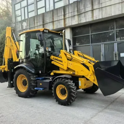 Liu Gong 777A/777A-S 4x4 Backhoe Loader Yuchai Engine Hydraulic Pump Motor 1 Year Warranty 8.4 Ton Capacity PLC Gear Components