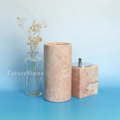 Marble Floor Vase for Living Room Entranceway Decor with Modern Farmhouse Style and Dried Flower Arrangement Decor