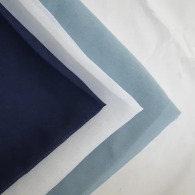 White Long and Large Square Polyester Fabric Eco-Friendly and Breathable Plain Style Men's Muslim Arab Style Head Scarf