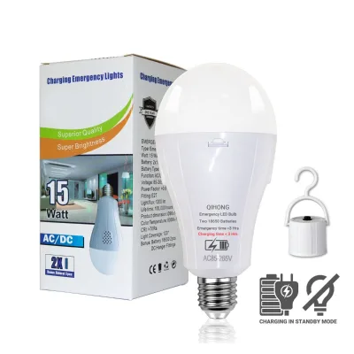 KASUN LED Emergency Bulbs Rechargeable Remote/Manual Control Smart ACDC Dimmable 15W FCC Certified 3500K/5000K B22/E26/E27 Base