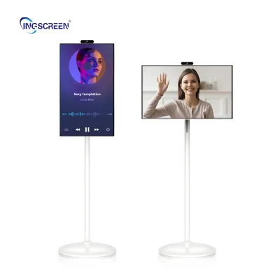 INGSCREEN 21.5 Inch Smart Portable TV C-Type Wireless Android 12 LED Backlight HD Detachable External Camera for Indoor Use