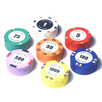 Factory Direct Sales Ceramic Poker Chips New Color Design Ceramic Material Customized Poker Chips