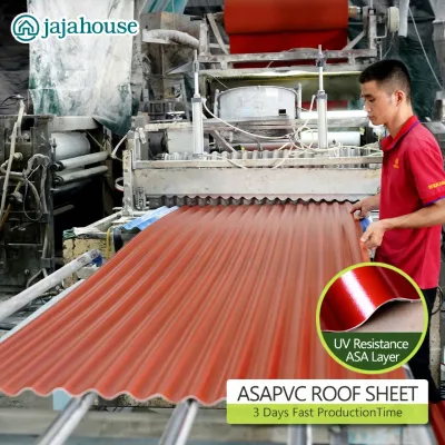 UPVC Synthetic Resin 3-Layer ASA Coated Corrugated Roofing Sheets for Hotel & Park Use-CE ISO Certified Durable Waterproof