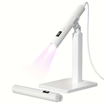 New Handheld Portable Nail Art Lamp Rotation Straight Line Mini Lamp Bracket Multifunctional Rechargeable Nail Baking Lamp