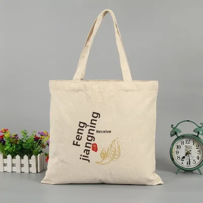 Manufacturer Customizes Hand-held Shopping Bags Heat-transfer Printed Gift Bags Fashionable Canvas Bags Custom logo 43
