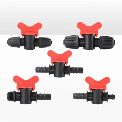 10pcs 16 Pipe Switch Valve Lock Valve Garden Irrigation Automatic Watering Joint Drip Irrigation System Watering Accessories
