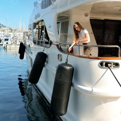 Inflatable Boat Fenders Large Heavy-Duty Inflatable Boat Bumpers Fenders for Yachts Sailboats Docking