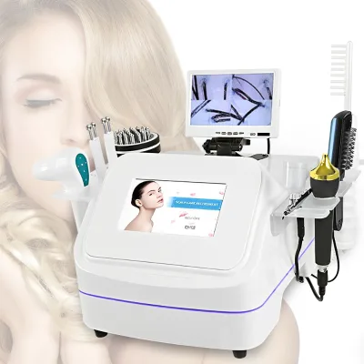 Professional 7 in 1 Treatment With Follicle Detection Analysis Hair Regrowth Scalp Massager Therapy Equipment