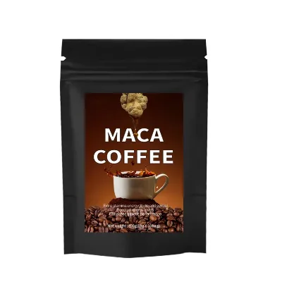 Potent Maca Men's Energy Coffee with Vanilla Extract Sweet and Sugar Flavored Instant Packaged in a Bag