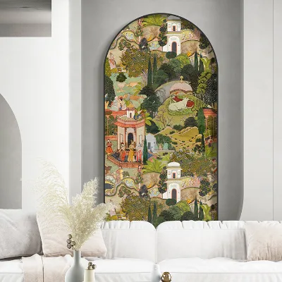 Jaipur Gardens Modern Wall Art Canvas Corridor Sofa Still Life Paintings Home Decor Wall Hanging