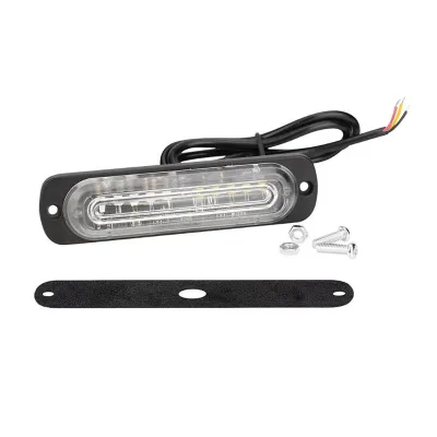 10 LED Strobe Lights Emergency Orange Flashing Light Beacon Yellow Amber Warning Light 12V 24V Stroboscopes for Auto