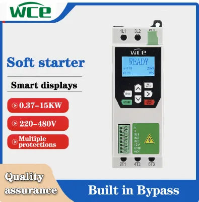 SKR1-360 380/400V 0.37-15KW Compact Bypass Motor Soft Starter RS485 Communication Fan Cooling for Small Industrial Fan Pump