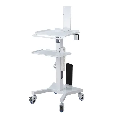 Dental Clinic Hospital Beauty Spa Trolley Cart Mobile Laptop Pallet Oral Scanner Holder Height Adjustment Trolley Carts