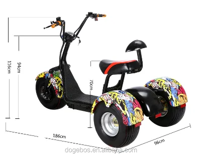 Freedom Golf Folding 3 Wheel Stand up Adult Electric Scooter
