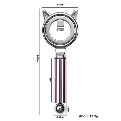 Cross-border New-style Nail Art Tool Hollow Cat-eye Ring cat Ear Design Cat-eye with Detachable Ball Magnetic Stick for Nails