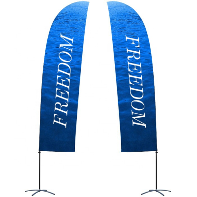 Promotional Advertising Windproof Banner Flag