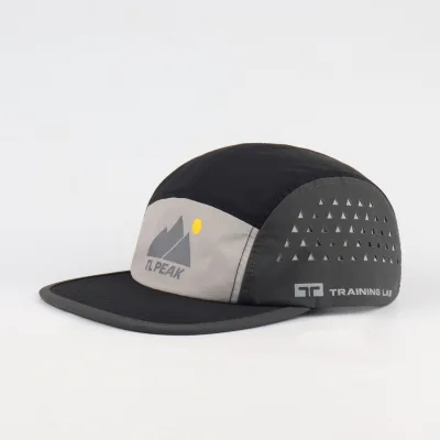 Custom 5 Panel Running Hat Marathon Sports Caps With Reflective Logo 5 Panel Running Cap for Men Trail Running Cap Custom Gorras