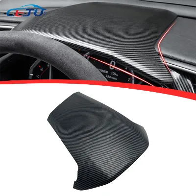 Car Interior Accessories Car Central Decorative Carbon Fiber Look Dashboard Cover Plate Frame for Honda Civic 10th Generation