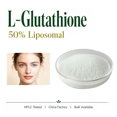 Liposomal Glutathione 50% Powder CAS 70-18-8 Food Grade Bulk Raw Material for Nutraceutical Industry OEM Factory Wholesale