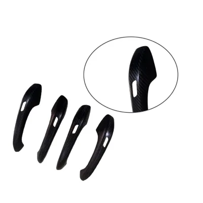 For Porsche Cayenne Carbon Fiber Side Door Handle Bar Cover Interior Trim 2018 up