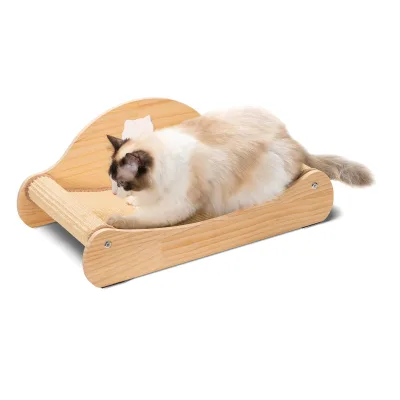 Sisal Wooden Cat Scratcher Bed