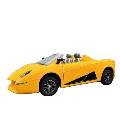 2 Seat Electric Sightseeing Sport Car Cheap Price Four Wheeler City  Electric Car for Adults