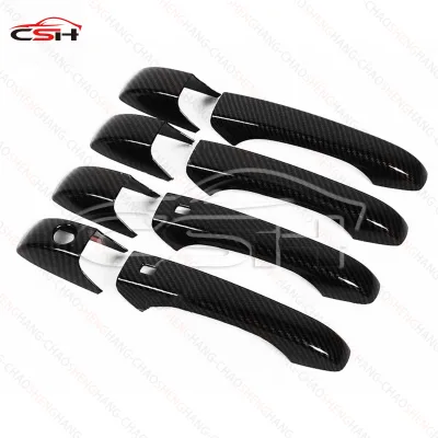 Door Handle Shell ABS Carbon Fiber Pattern for Chrysler 300 300C 2011-2024 Exterior Cover Trim